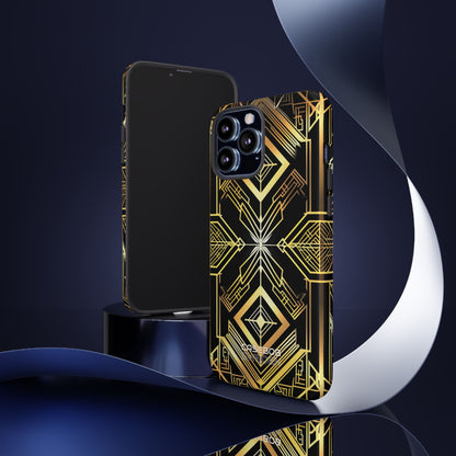Golden Geometric Symphony iPhone 13 - Tough