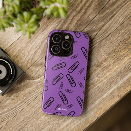 Paperclips Dance Playfully - iPhone Case