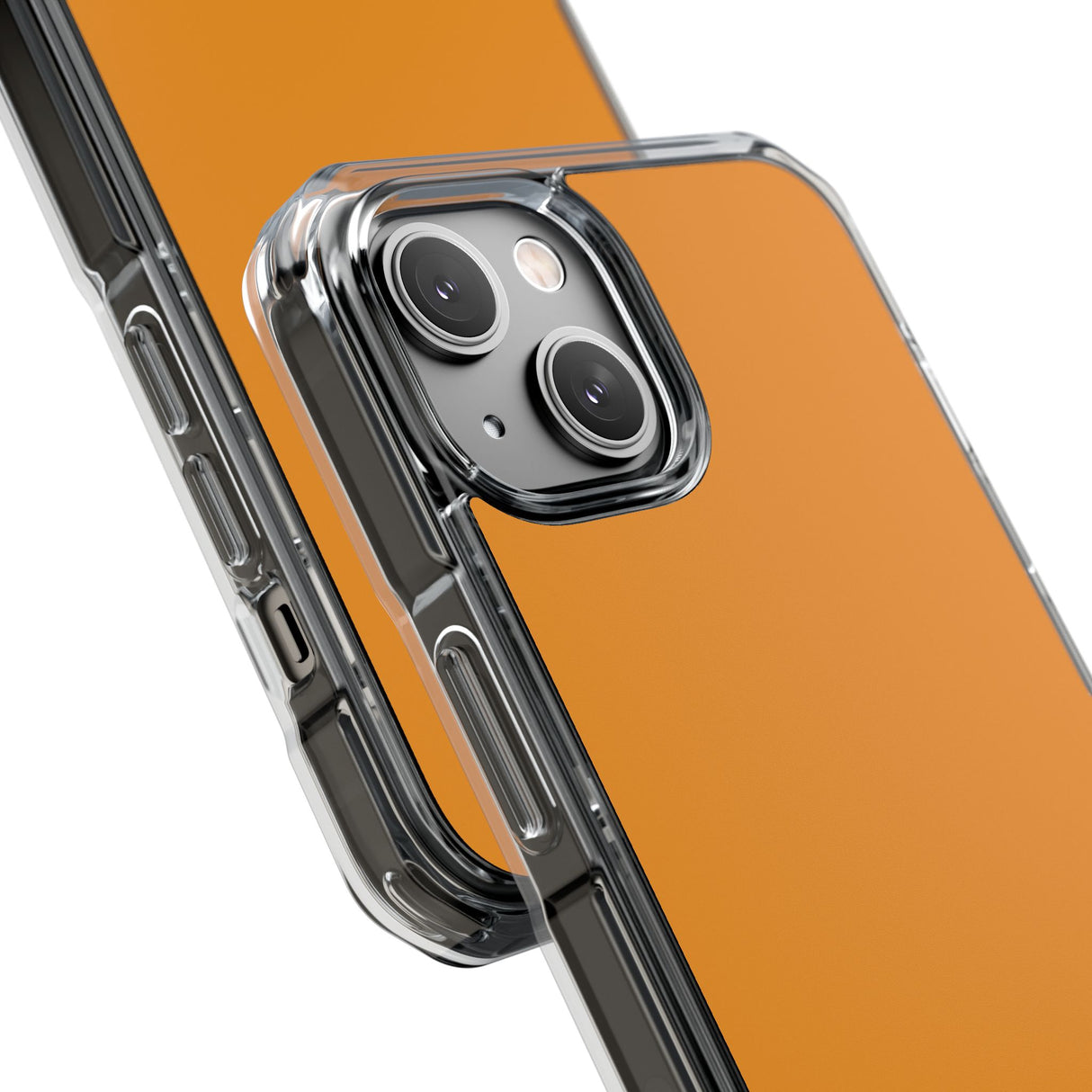 Carrot Orange | Handyhülle für iPhone (Clear Impact Case - Magnetisch) 