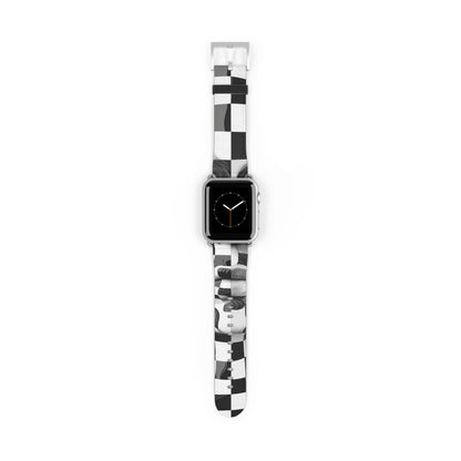 Mirrored Checkerboard Face - Watch Band