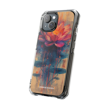 Lotus Blossom Art - Clear Impact iPhone 15 Phone Case