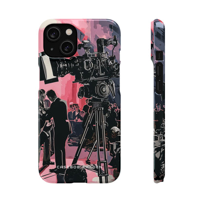 Retro Cinematic Spotlight iPhone 14 - Slim Phone Case