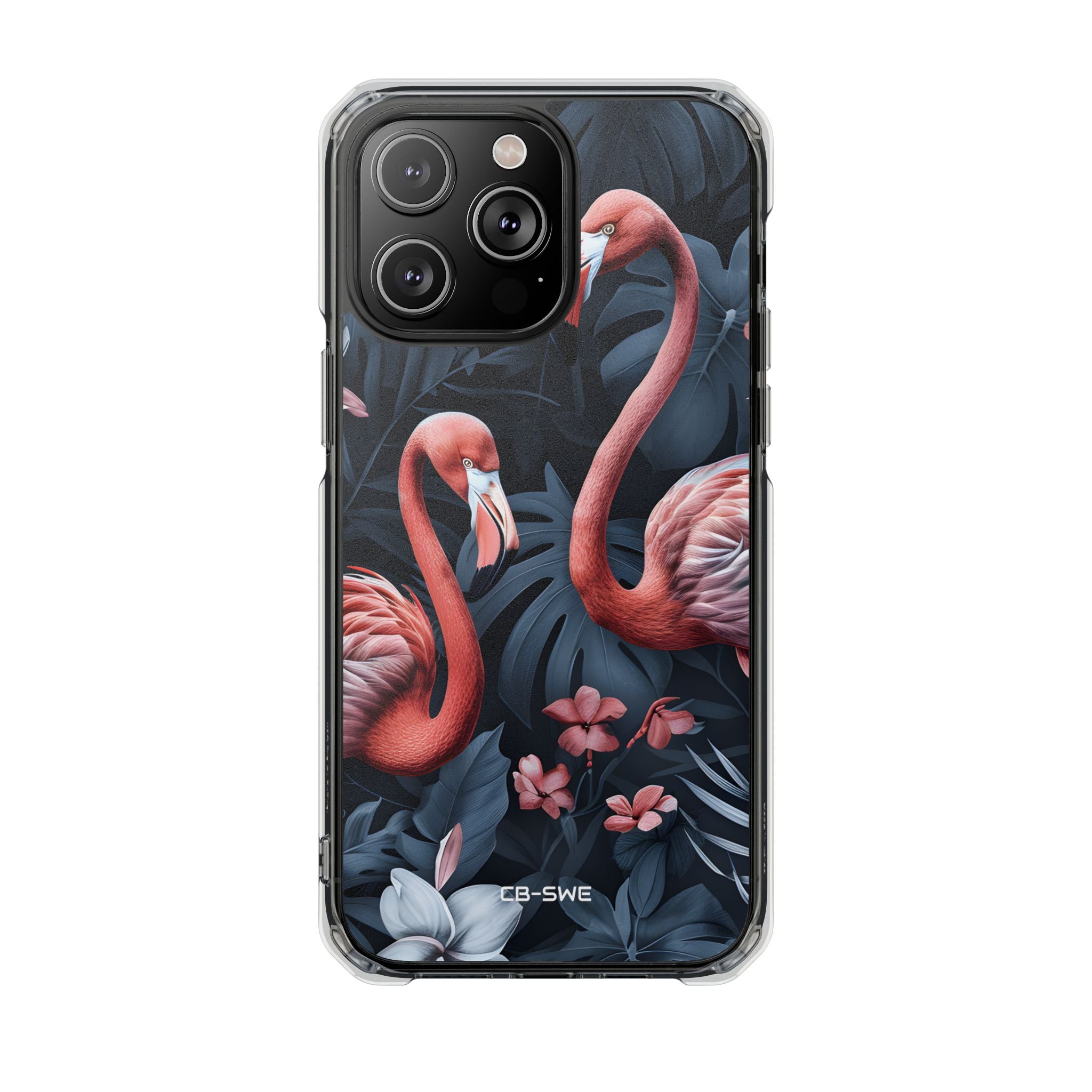 Flamingos Embrace Nature iPhone Case - Impact