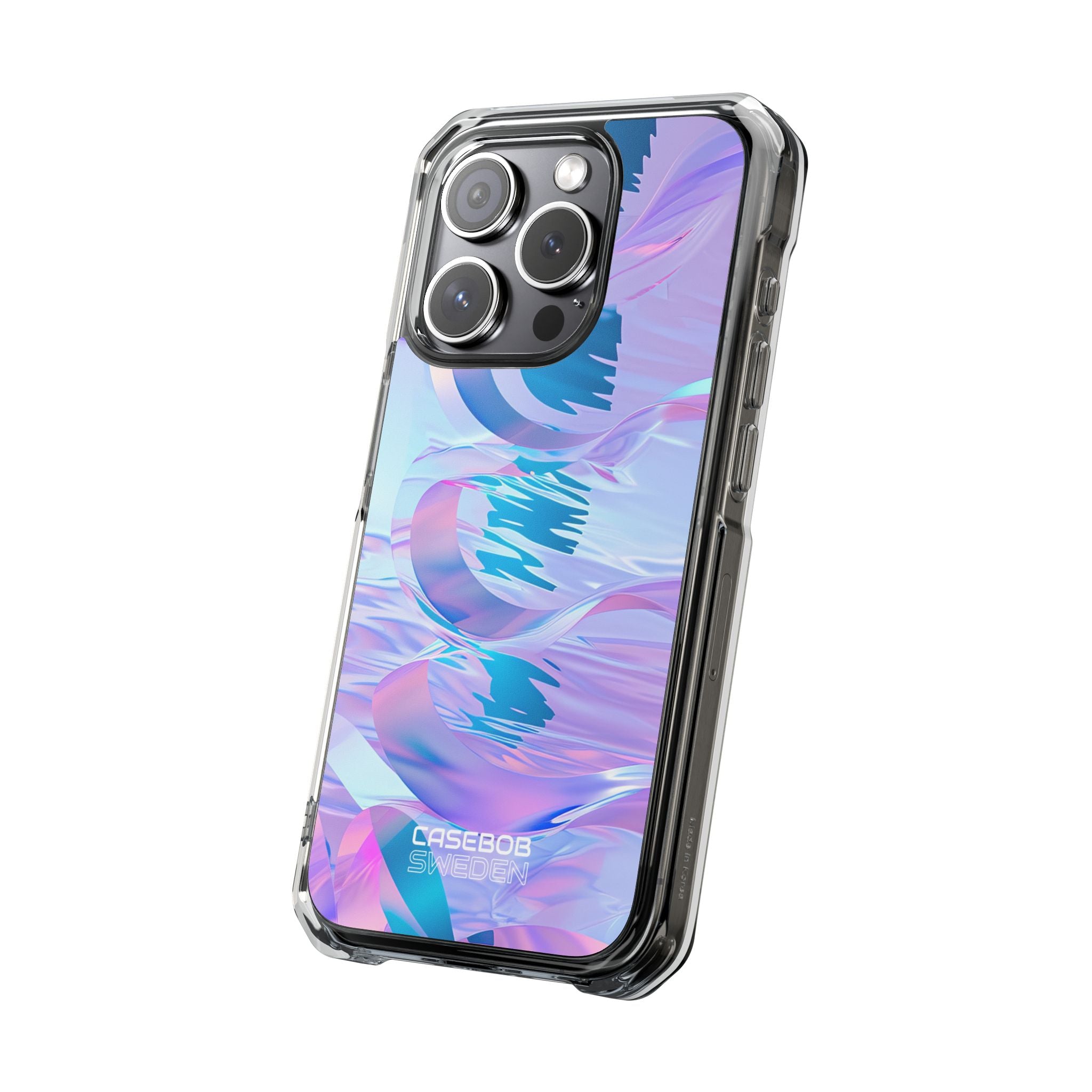 Iridescent Flowing Waves iPhone 15 - Impact Clear+
