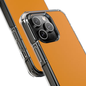 Carrot Orange | Handyhülle für iPhone (Clear Impact Case - Magnetisch) 