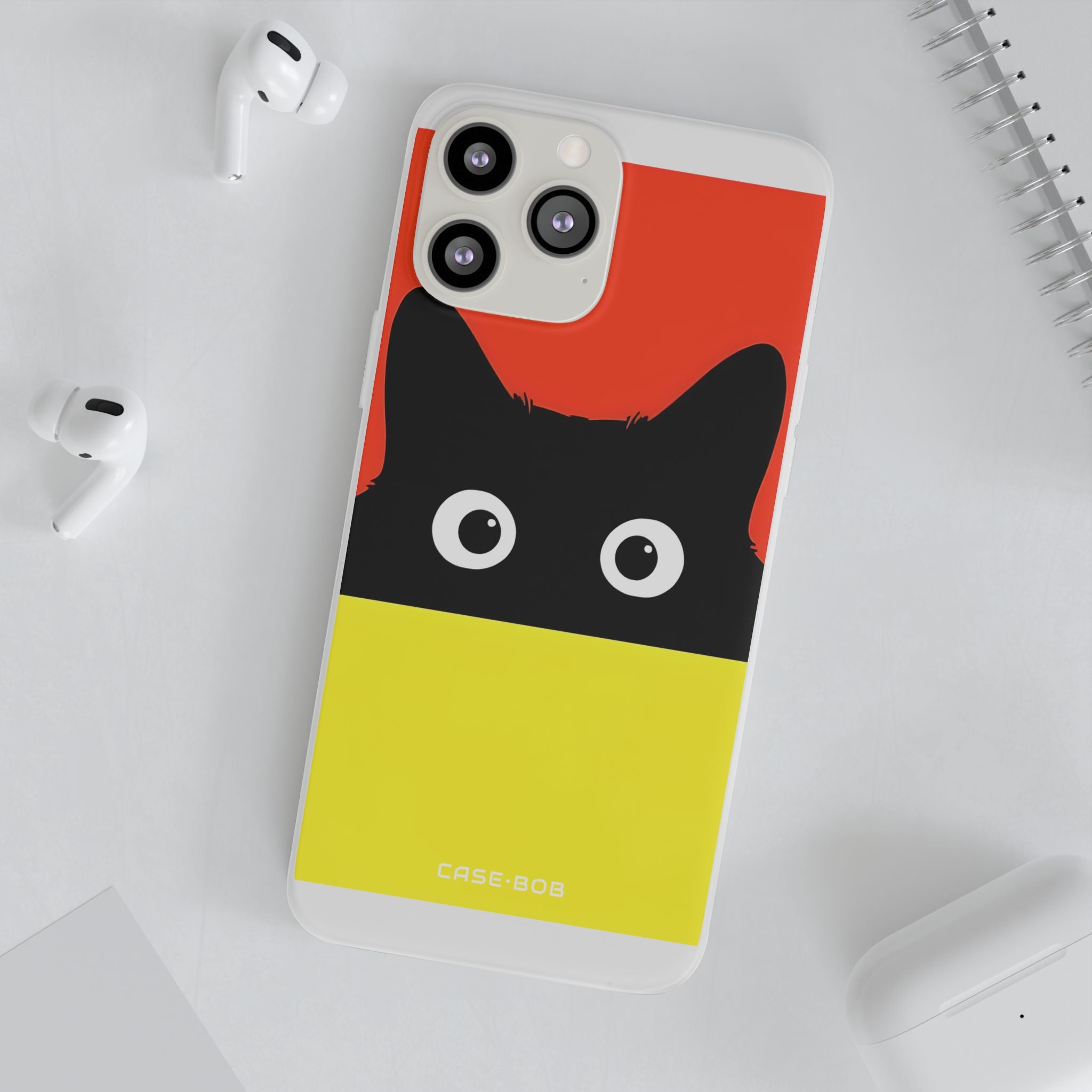 Peekaboo Cat Crimson iPhone 13 Pro Max - Soft