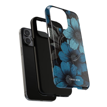 Blue Petal Radiance iPhone 15 Pro Max Case - Tough+