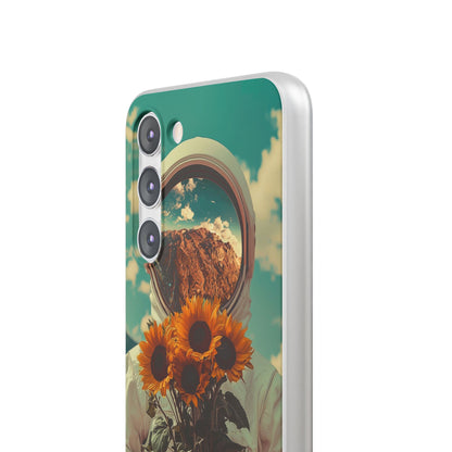 Sunflower Astronaut Samsung S23 Plus Case - Soft