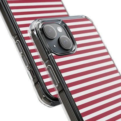 Crimson Stripes Flow iPhone Case - Impact