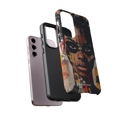 Masked Portrait Drips Samsung S23 Plus Case - Tough