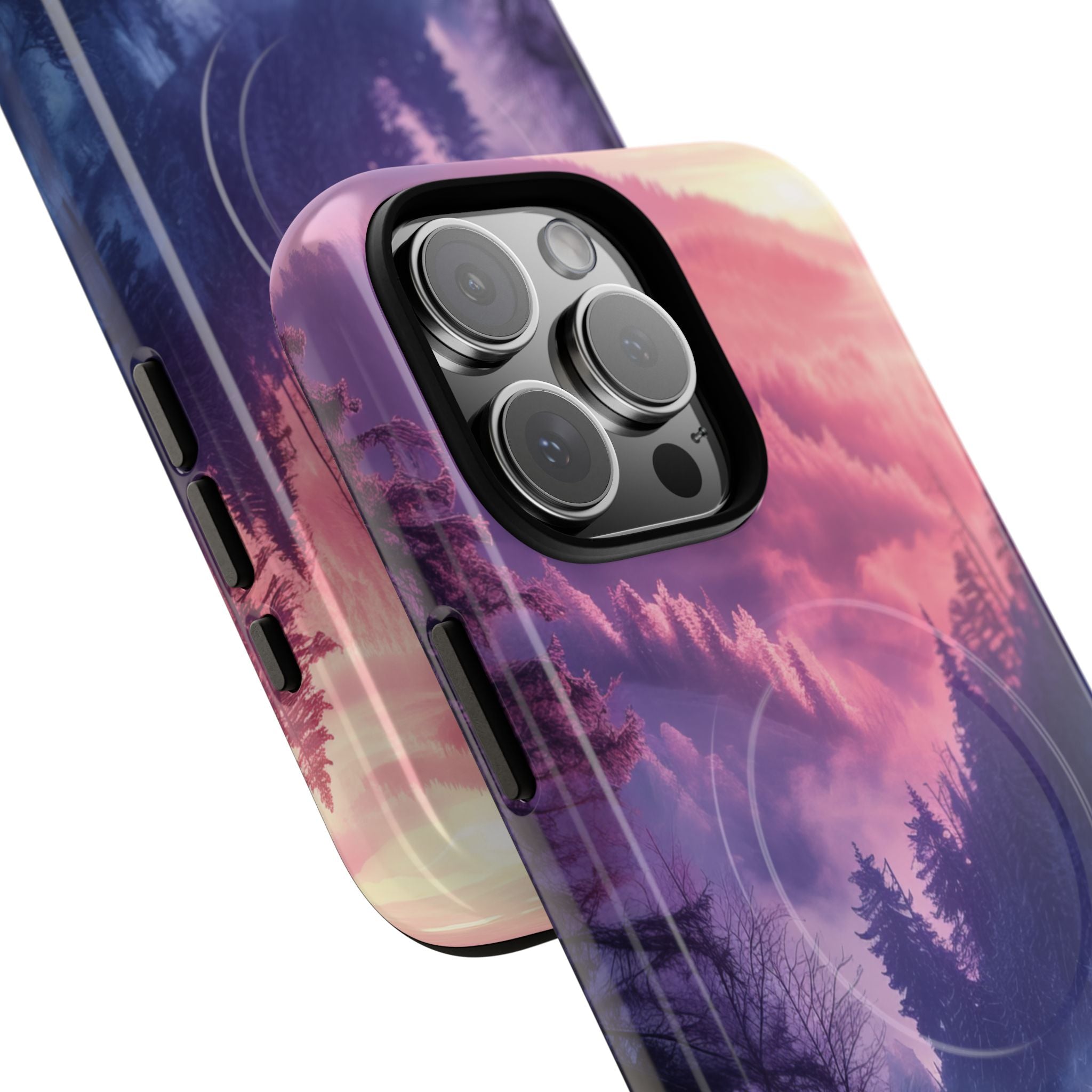 Misty Forest Serenity - Tough + MagSafe® iPhone 16 Phone Case