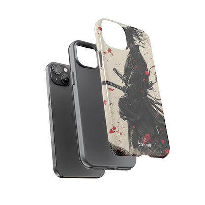 Falling Samurai Petals - iPhone Case