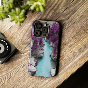 Purple Pine Forest - Protective Phone Case