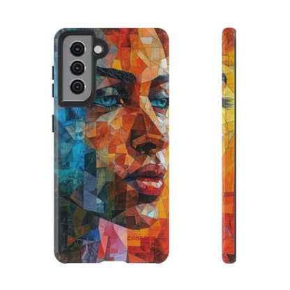 Geometric Fusion Lady - Protective Phone Case