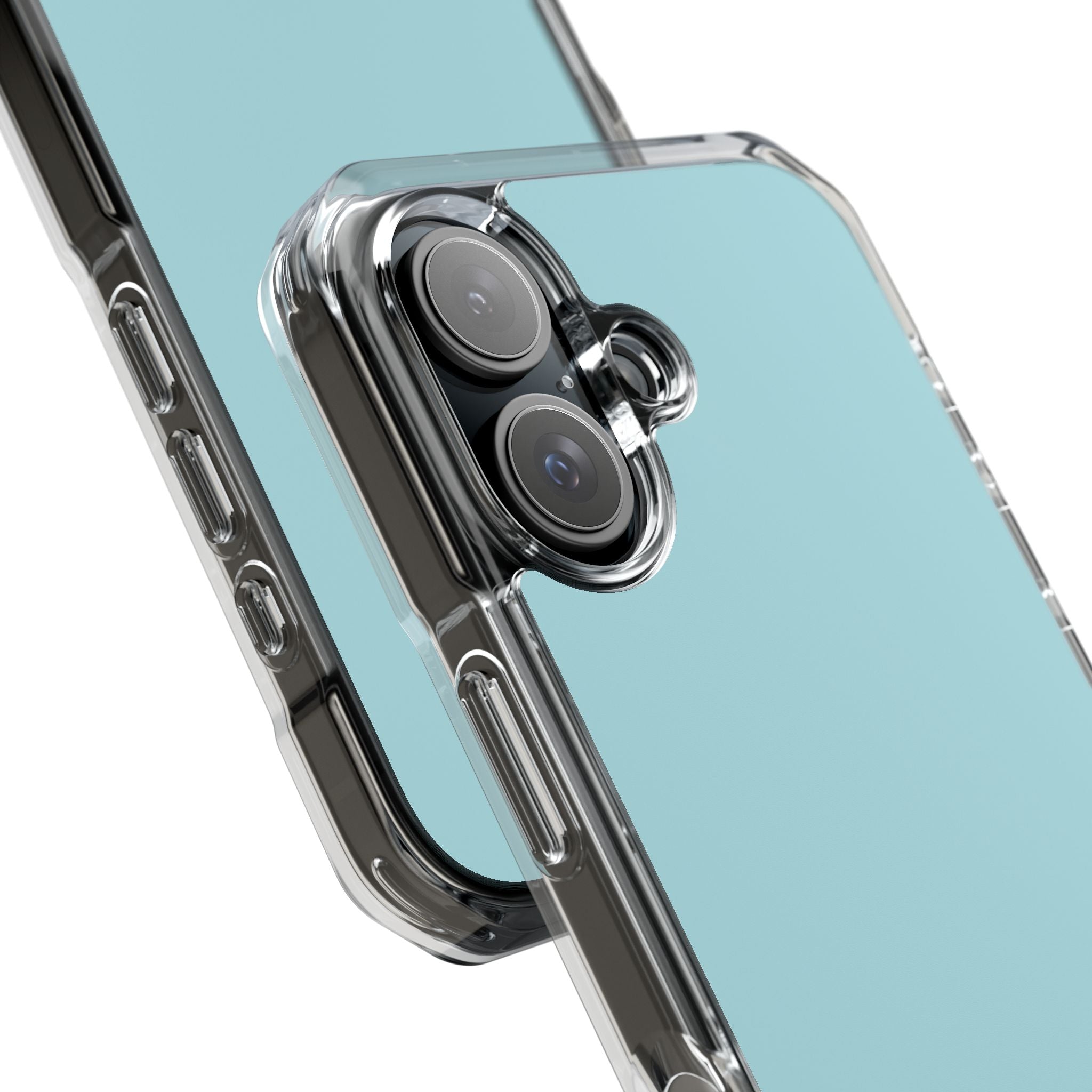 Powder Blue iPhone 16 - Clear Impact Phone Case