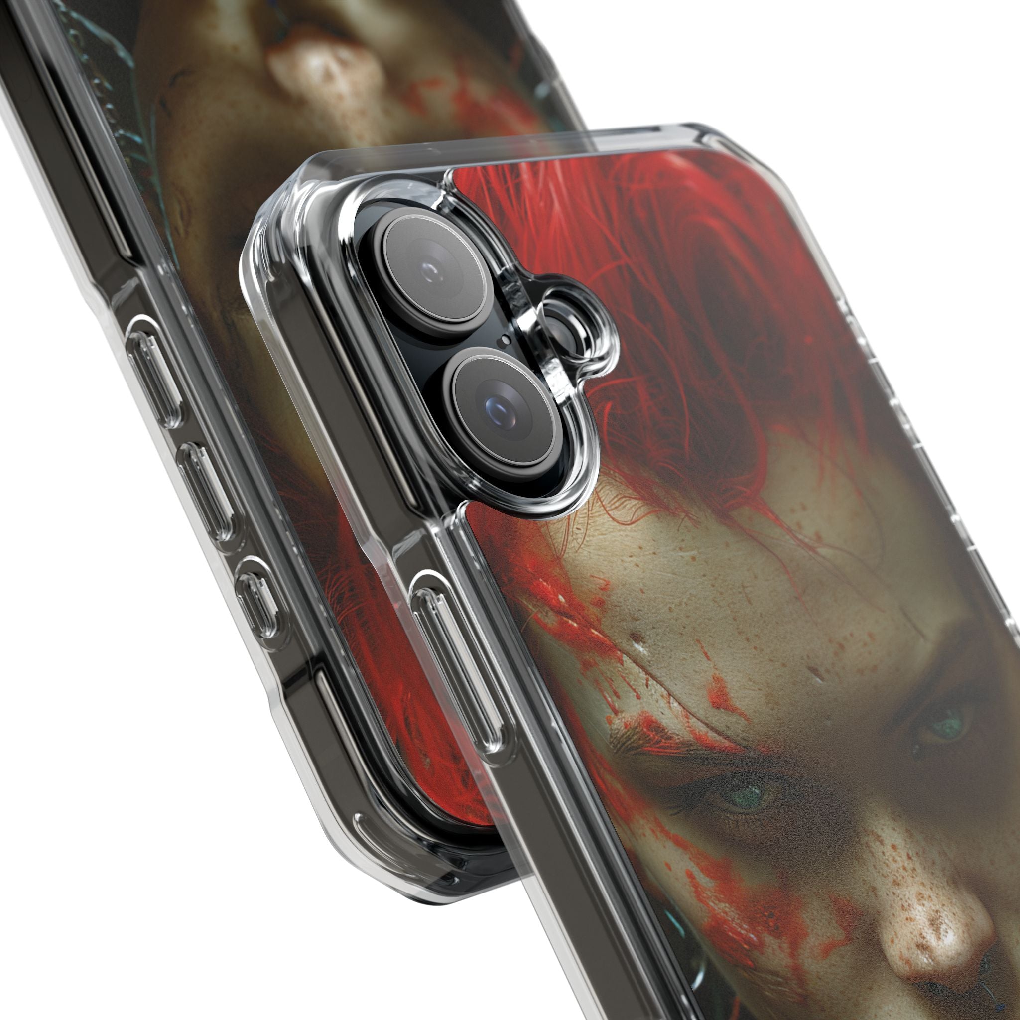 Red Spike Gaze iPhone 16 Plus Case - Impact