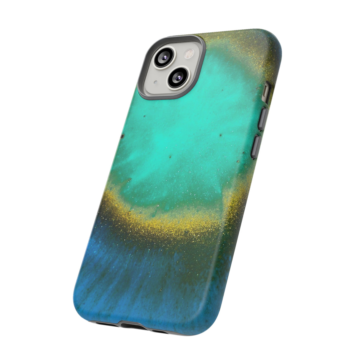 Green Yelly Ink Art iPhone Case (Protective) Phone Case