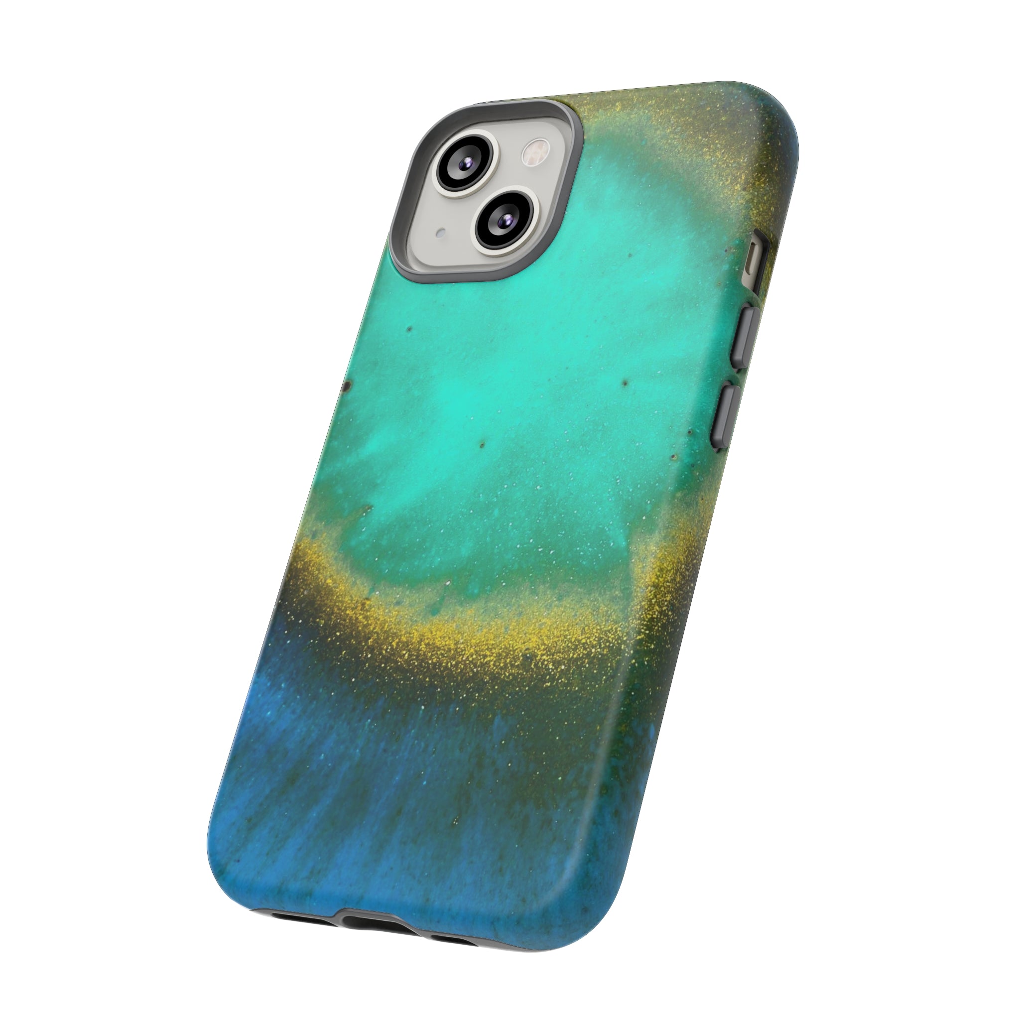 Green Yelly Ink Art iPhone Case (Protective) Phone Case