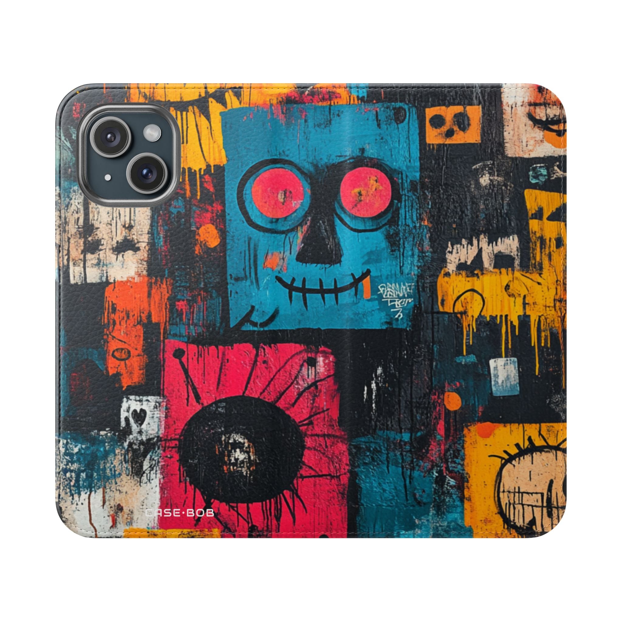 Turquoise Grin - iPhone 15 Case - Wallet