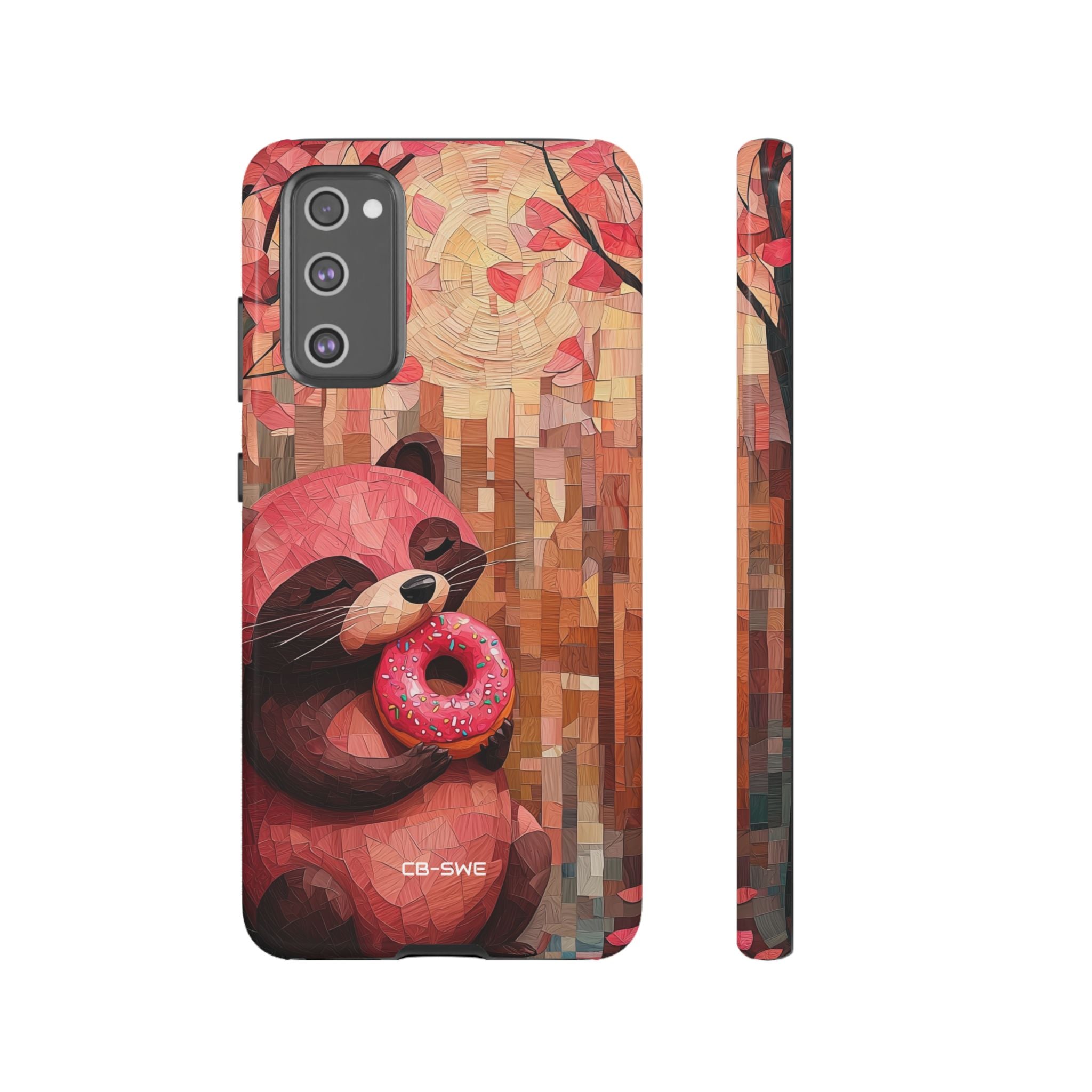 Raccoon Holds Donut - Samsung Case