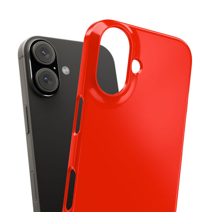 Scarlet Red - Slim iPhone 16 Phone Case