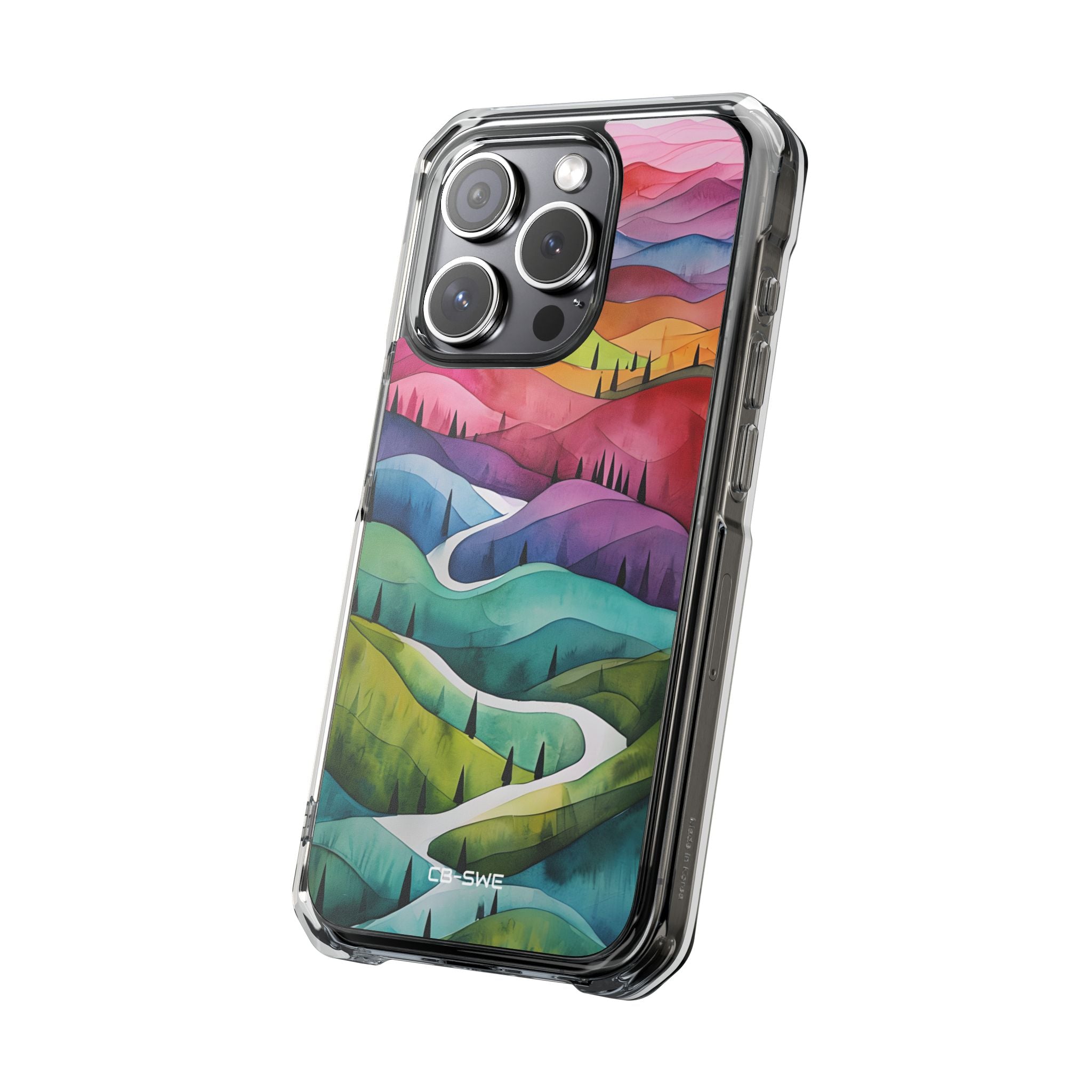 Whimsical Colorful Valleys iPhone Case - Impact