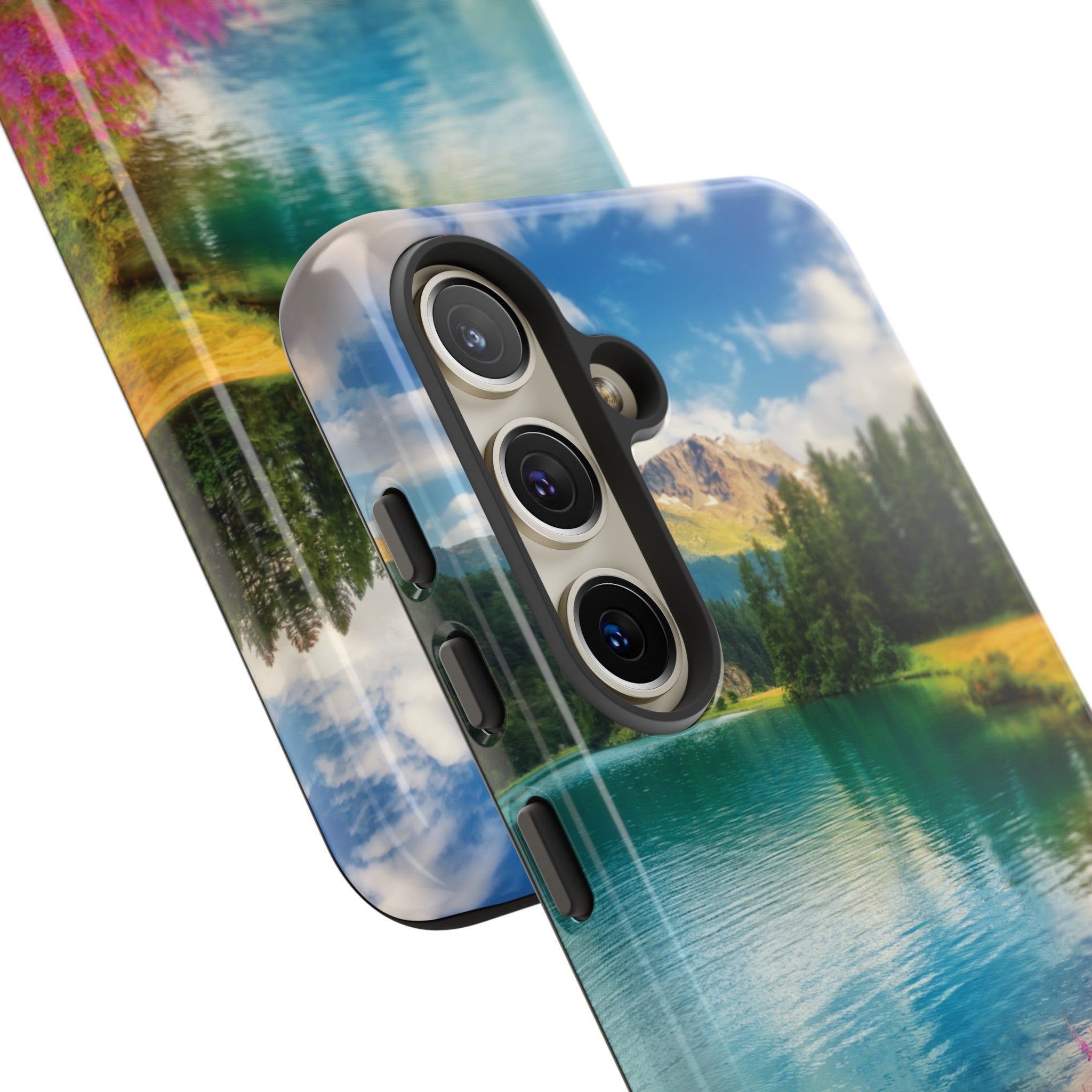 Azure Alpine Lake Phone Case - Protective Phone Case