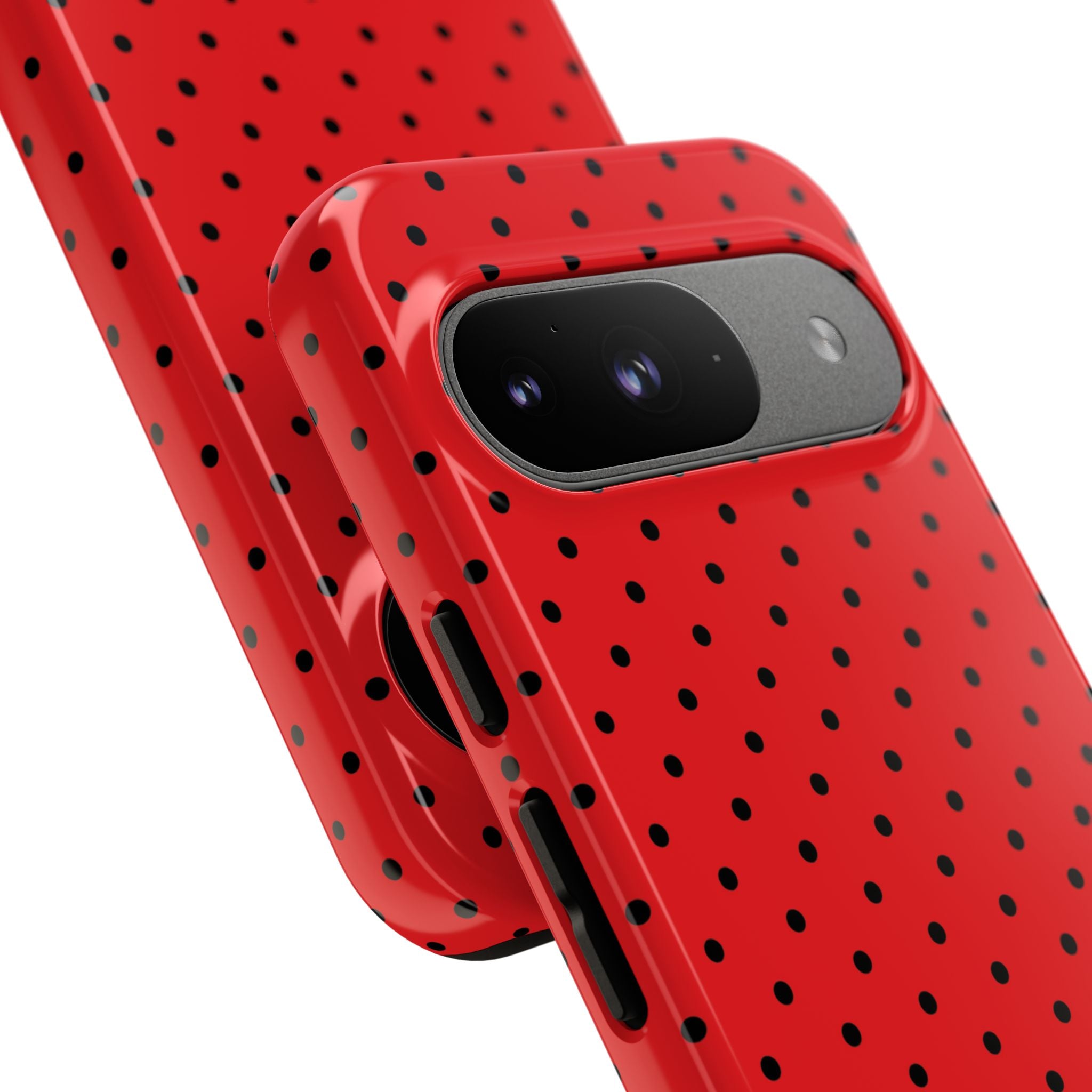 Crimson Dot Matrix Google Pixel 9 Case - Tough