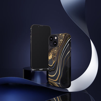 Elegant Gold Streams - iPhone Case
