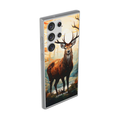 Glowing Stag Samsung S23 Ultra Case - Soft