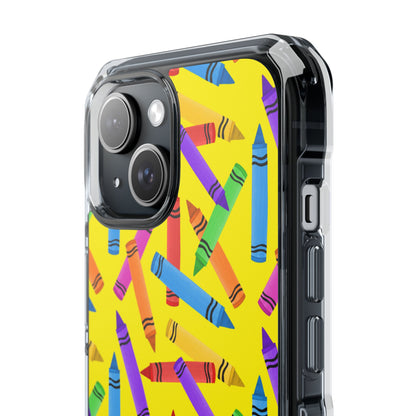 Crayons Scatter Playfully iPhone Case - Impact