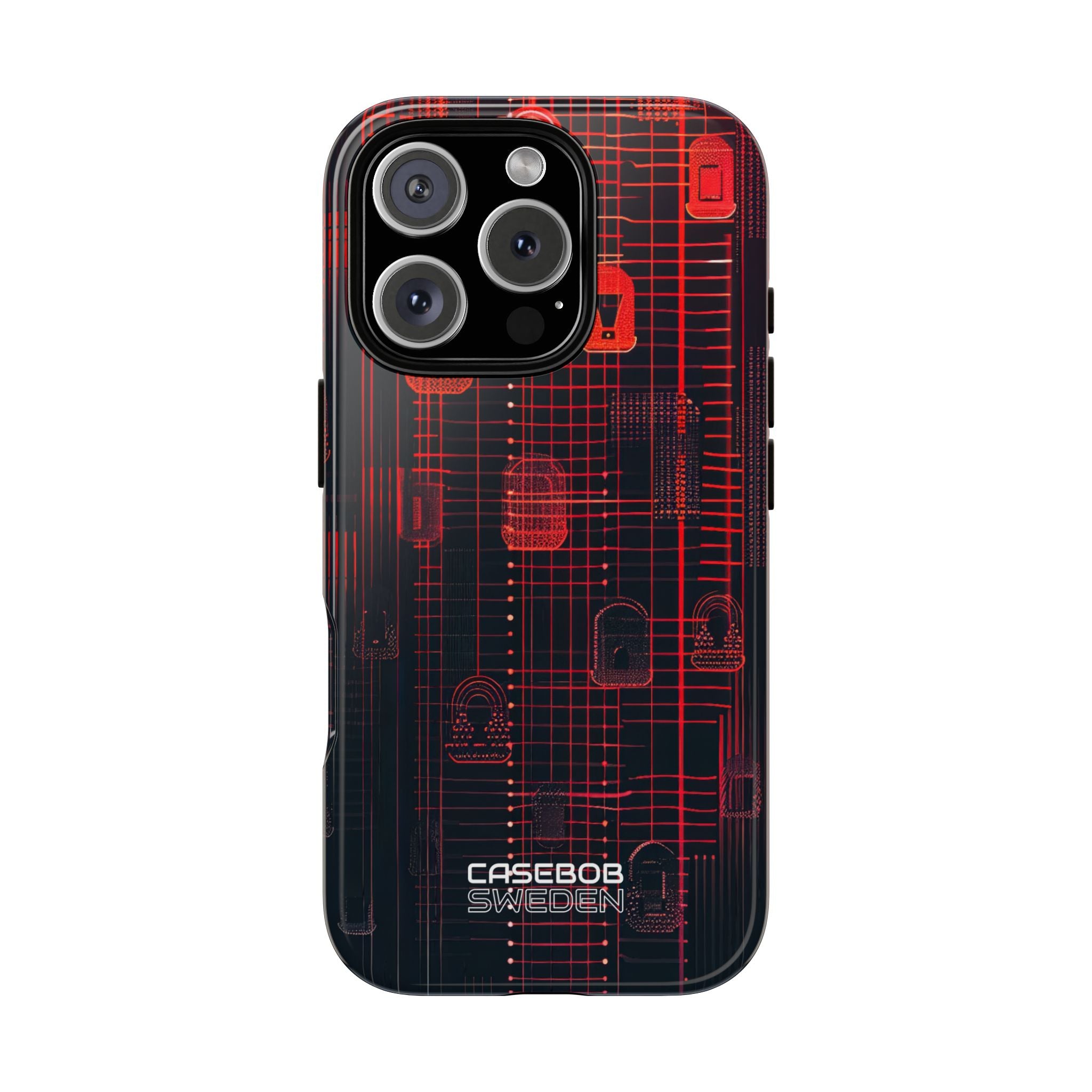 Cyber Locks Grid iPhone 16 - Tough