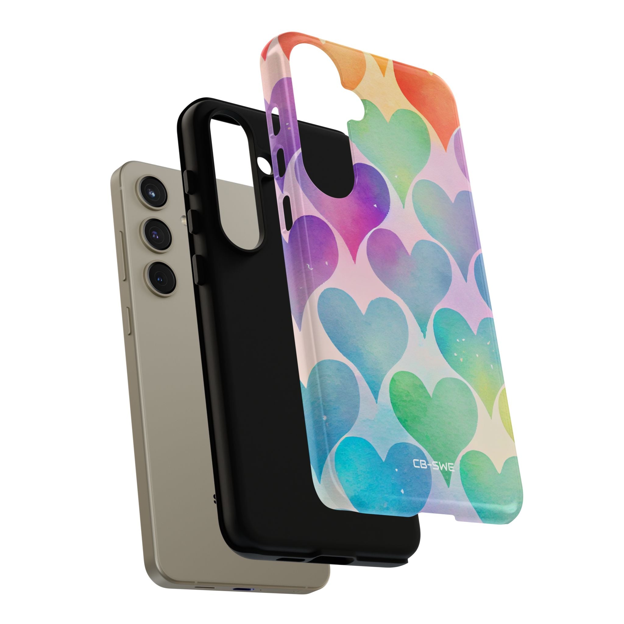 Watercolor Heart Symphony - Samsung Case