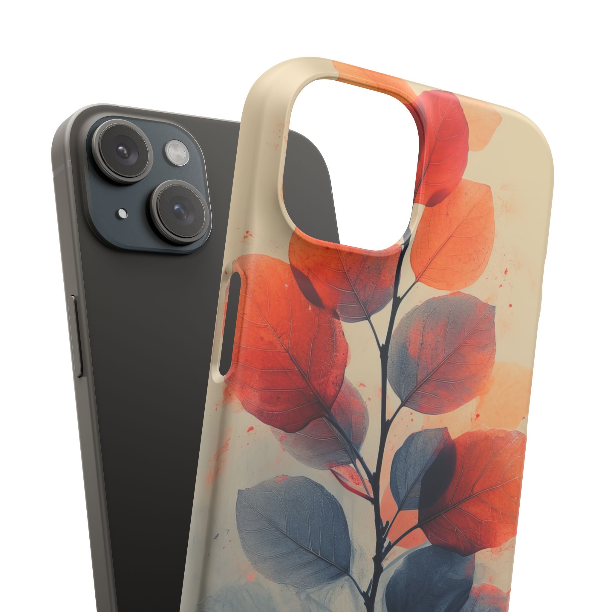 Ethereal Leaf Harmony iPhone 15 - Slim Phone Case