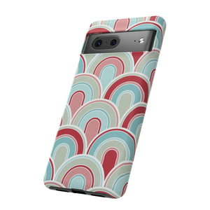 Light Blue Retro - Protective Phone Case