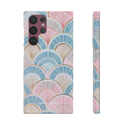 Art Deco Pastel Fan Pattern - Slim Samsung S22 Phone Case