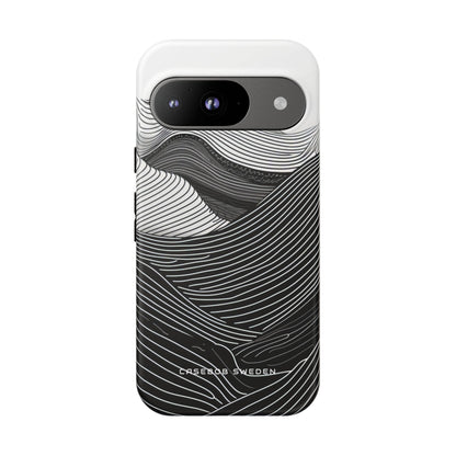 Flowing Topographic Lines Google Pixel 9 - Tough Phone Case