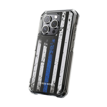 Blue Stripe Flag iPhone 15 Pro Case - Impact