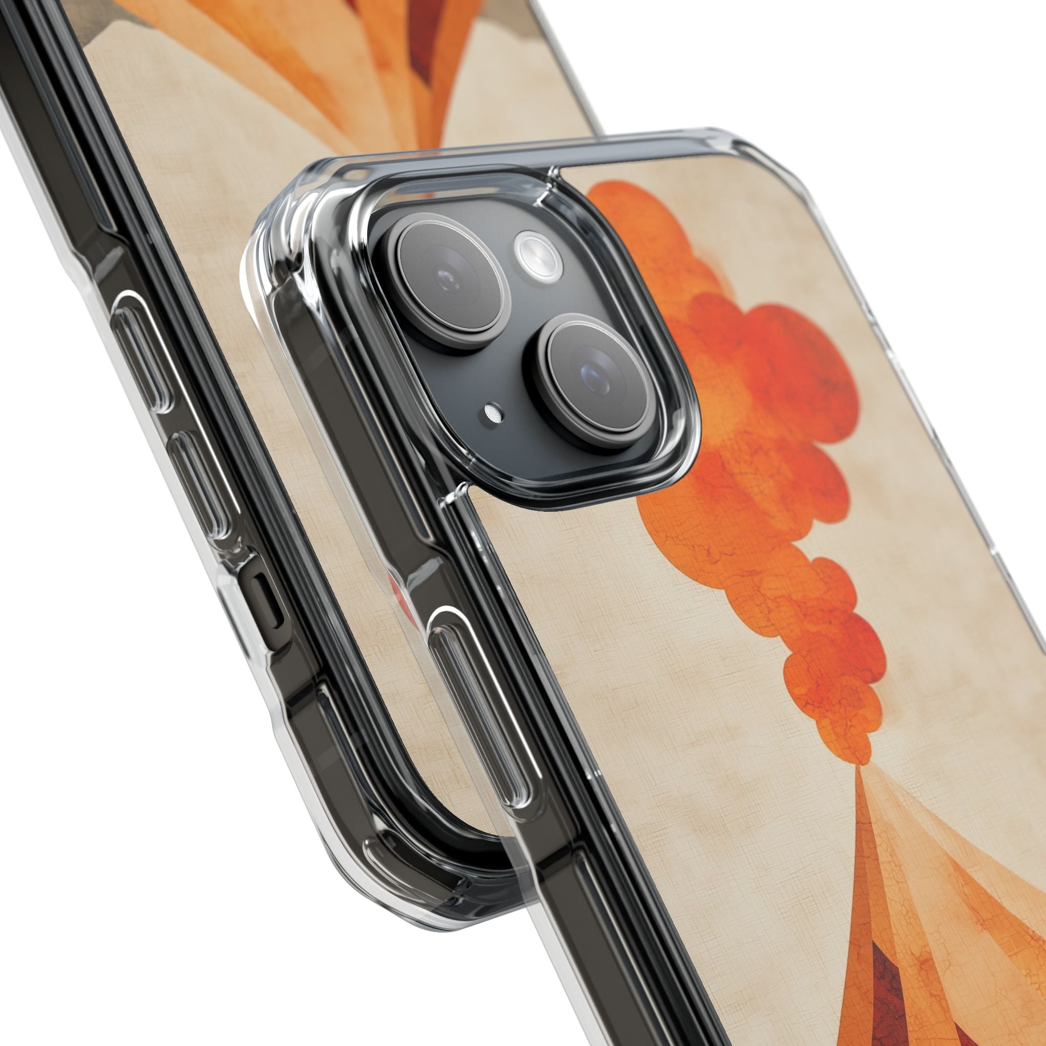 Erupting Heat Waves iPhone Case - Impact