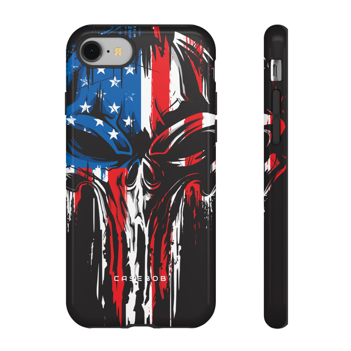 Military Grunge Skull Patriotic - Protective Phone Case