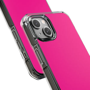 Deep Pink | Phone Case for iPhone (Clear Impact Case - Magnetic)