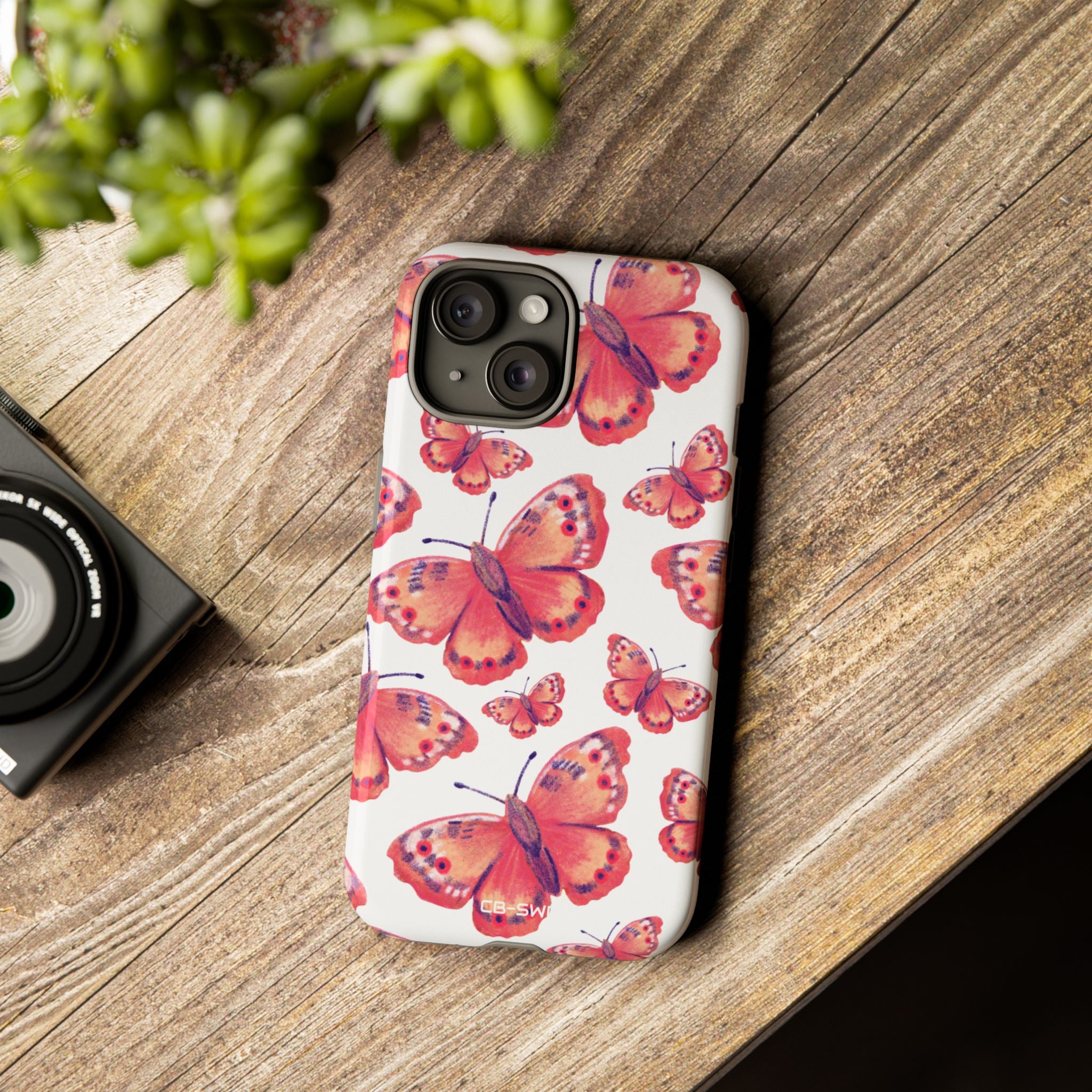 Vibrant Butterfly Dance - iPhone Case
