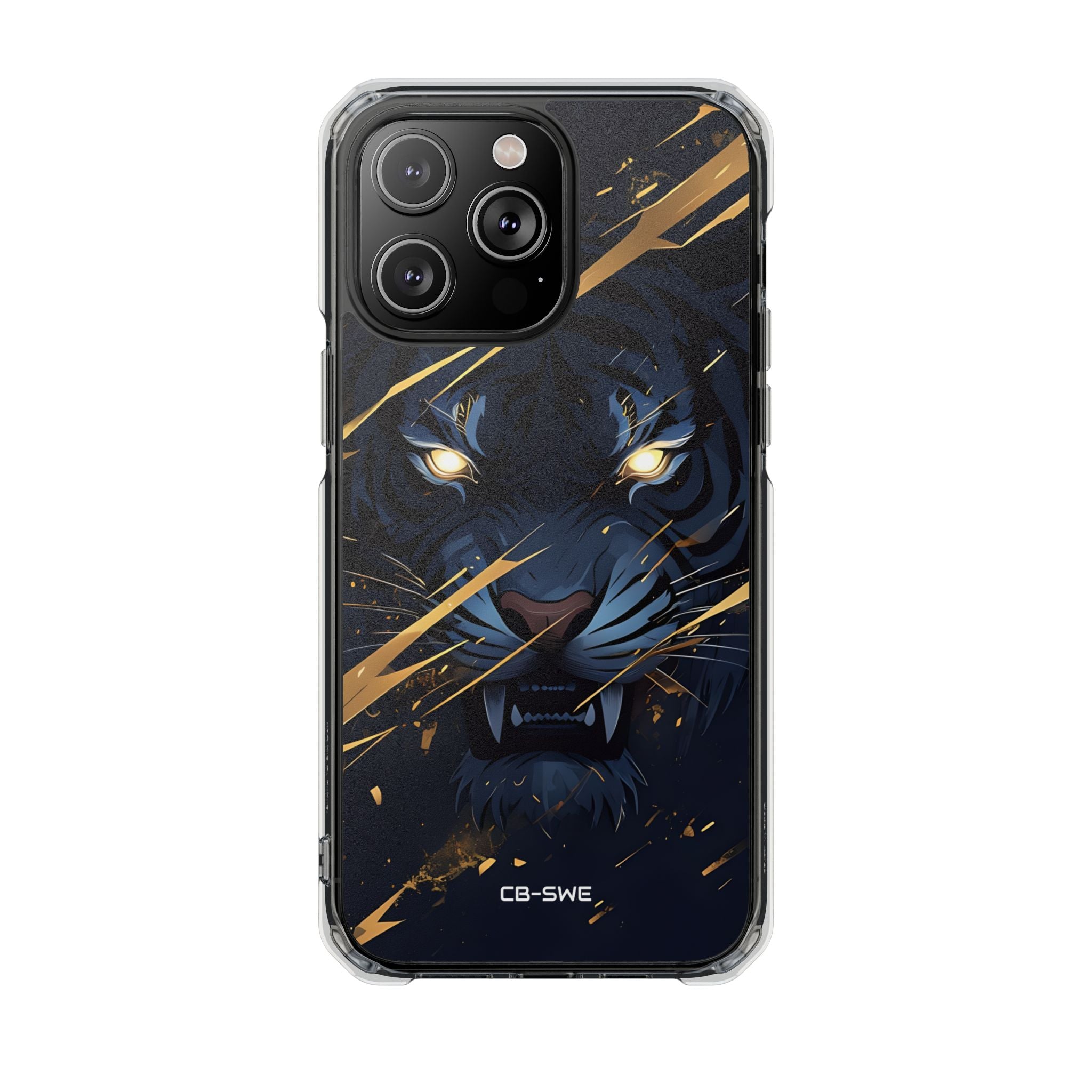 Tiger's Glowing Gaze iPhone Case - Impact