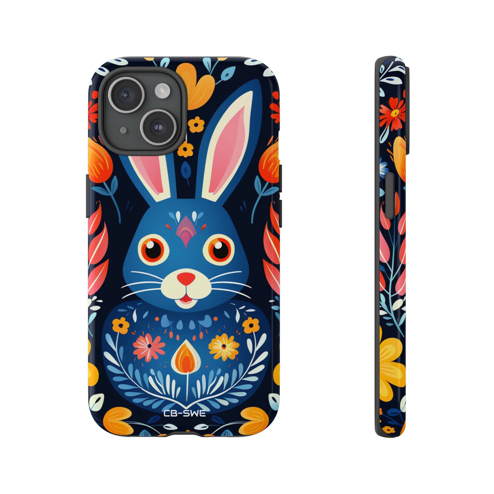 Bunny Jumps Joyfully - iPhone Case