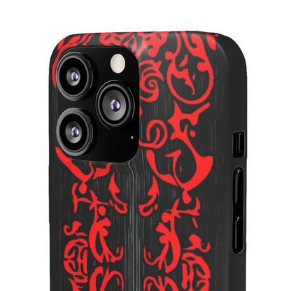 Gothic Crimson Symmetry iPhone 13 - Slim Phone Case