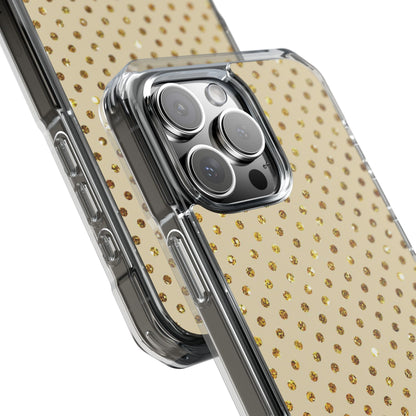 Gold Sparkle Grid iPhone 16 Pro Max Case - Impact