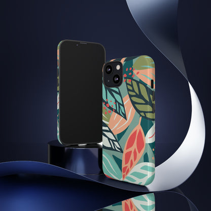 Mixed Tropical Leaf - Protective Phone Case