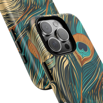 Art Nouveau Peacock Elegance iPhone 16 | Tough+ Phone Case