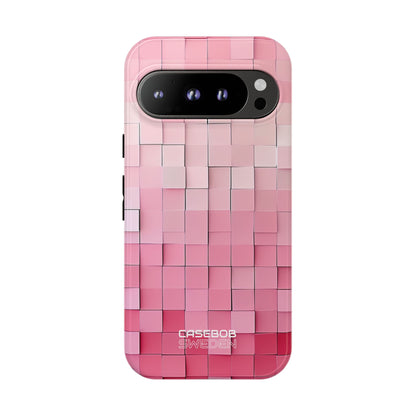 Pink Mosaic Glow Google Pixel 9 - Tough