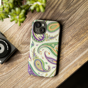 Paisley Pastell Eleganz - Schutzhülle fürs Handy